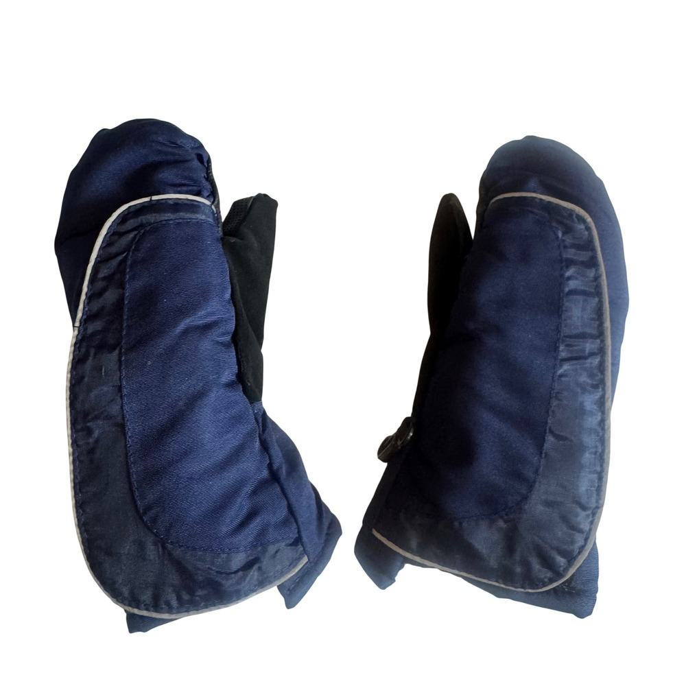 Cat & Jack Kids Navy Blue Thinsulate Insulated Winter Mittens Toddler Size
